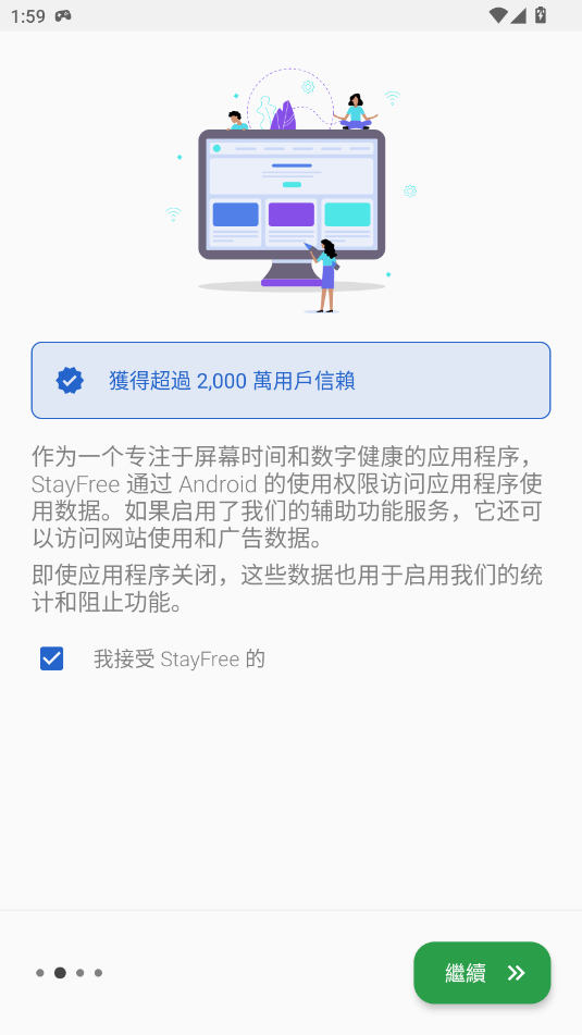 StayFree 权限说明页